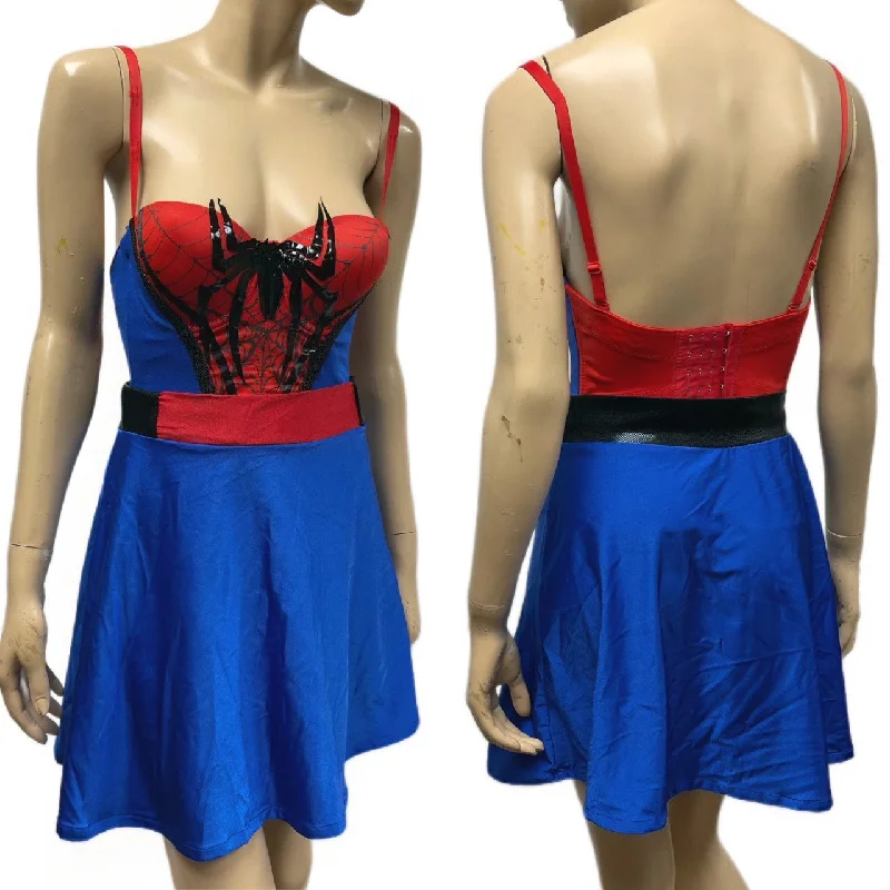 Spider Man Inspired Dance Festival Cosplay Costume 2 Piece Dress