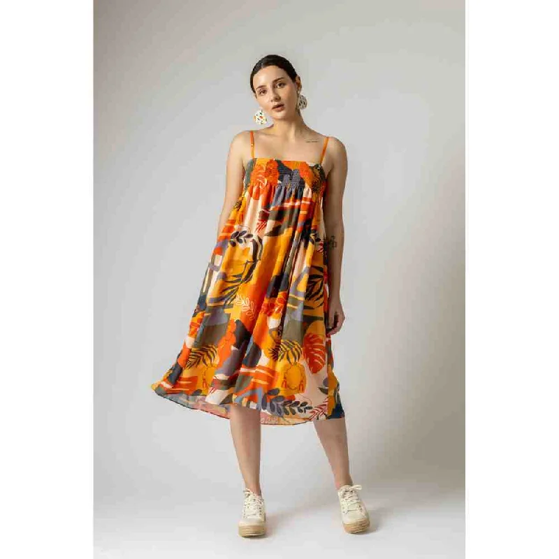 Doodlage Multicolor Printed Ella Strappy Dress