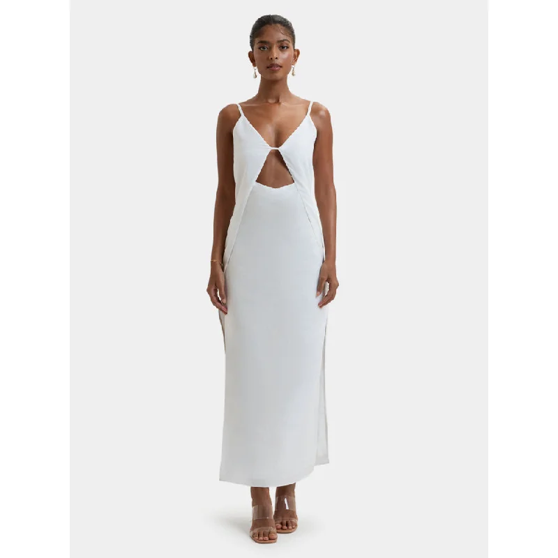 Bouji Como Linen Dress White