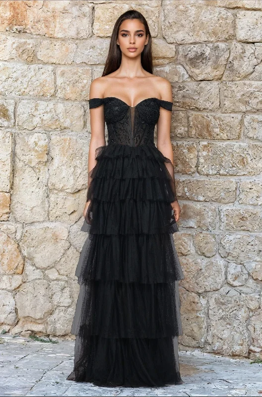 Long Black Prom Dress: Blondie Nites 5390BN