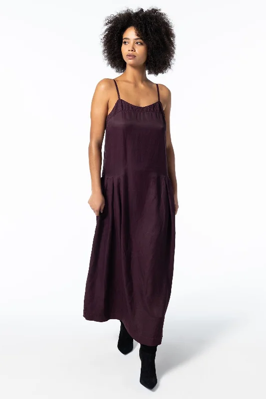 WALLACE DROP WAIST DRESS, PRUNE Tunics Trendy modern