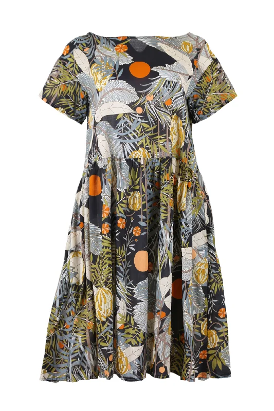Blue Mountains Drop Waist Dress Black Tunics Seasonal trendy
