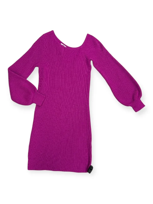 Dress Sweater By Bar Iii In Pink, Size: M Transparent Opaque Sheer