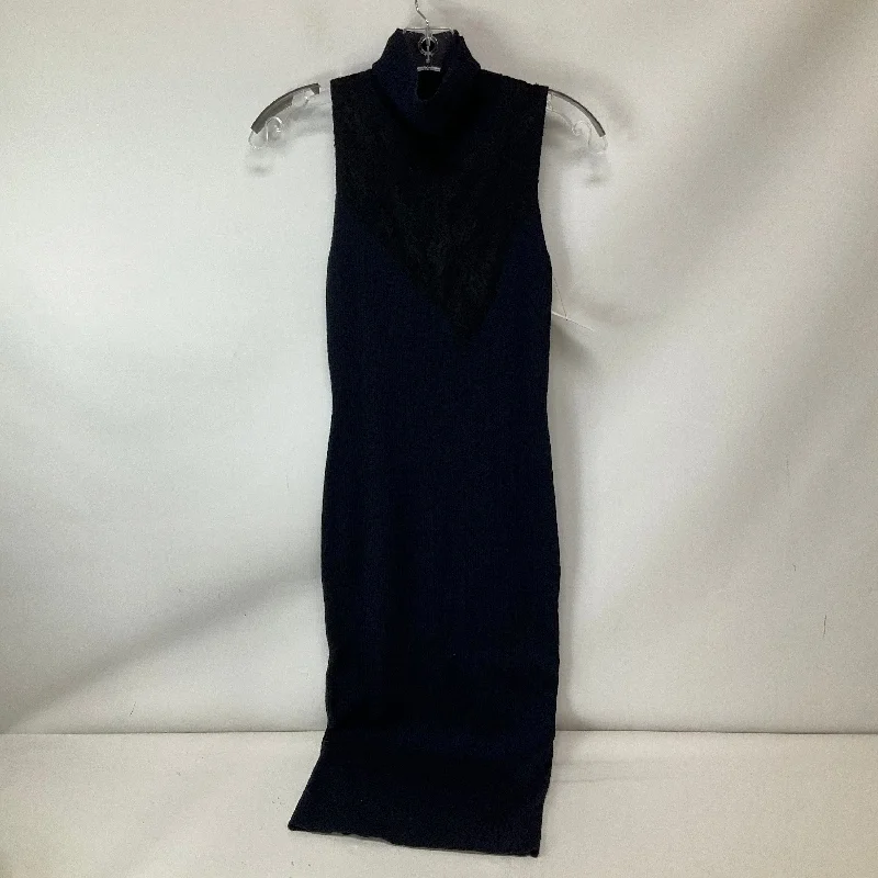 Dress Sweater By Rag And Bone In Navy, Size: Xs Iron Safe Non-Iron Wrinkle Free