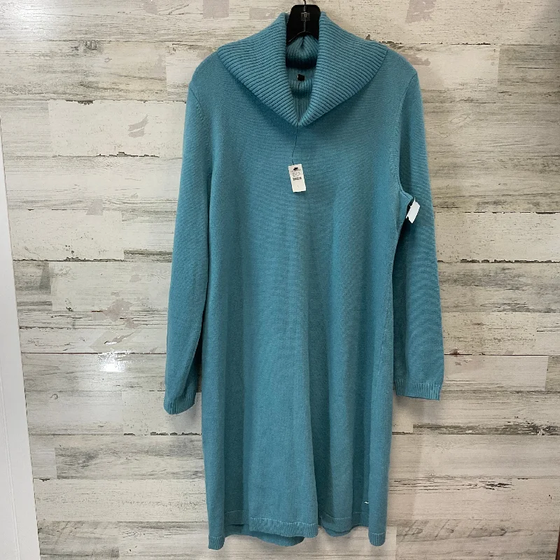 Dress Sweater By Talbots In Blue, Size: L Oversized Loose Flowy