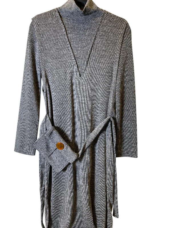 Dress Sweater By Zara In Grey, Size: S Jersey Fabric Tulle Fabric Batik Fabric