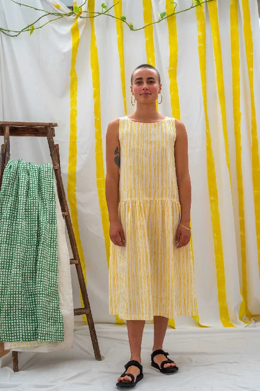 Dropwaist Dress - Yellow Stripe Tunics Bestseller popular