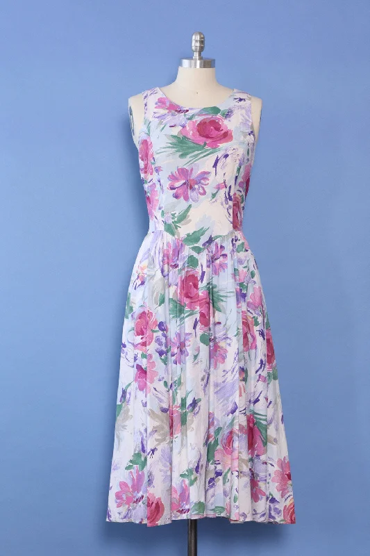 Eber Basque Waist Watercolor Dress M/L Tunics Velvet soft