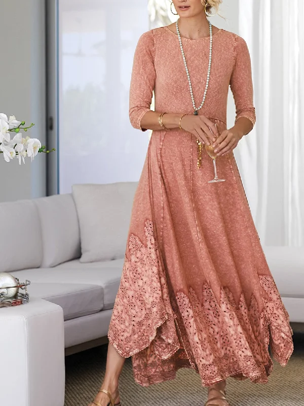 Elegant Loose Casual Long Dress Tunics Versatile functional