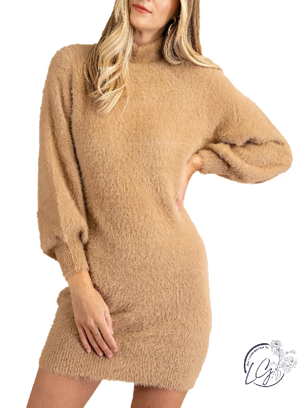 It's All About the Destination Sweater Dress Print Jacquard Patchwork