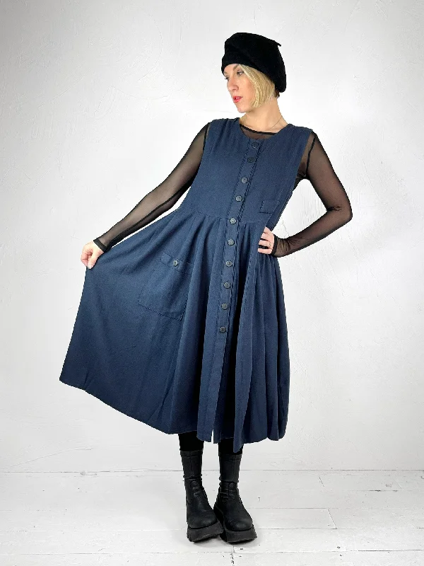 Lurdes Bergada Cotton Twill Waistcoat Dress 200 - 2 Colours Tunics Sophisticated sleek
