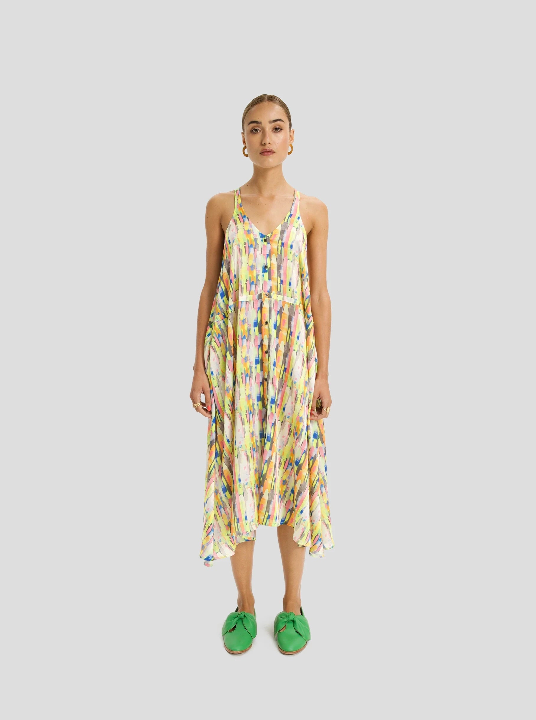 Java Long Dress in Poolside Print Tunics Stylish modern