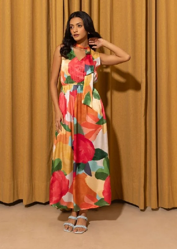 Roslyn Long Dress Multicolor Tunics Fashionable trendy