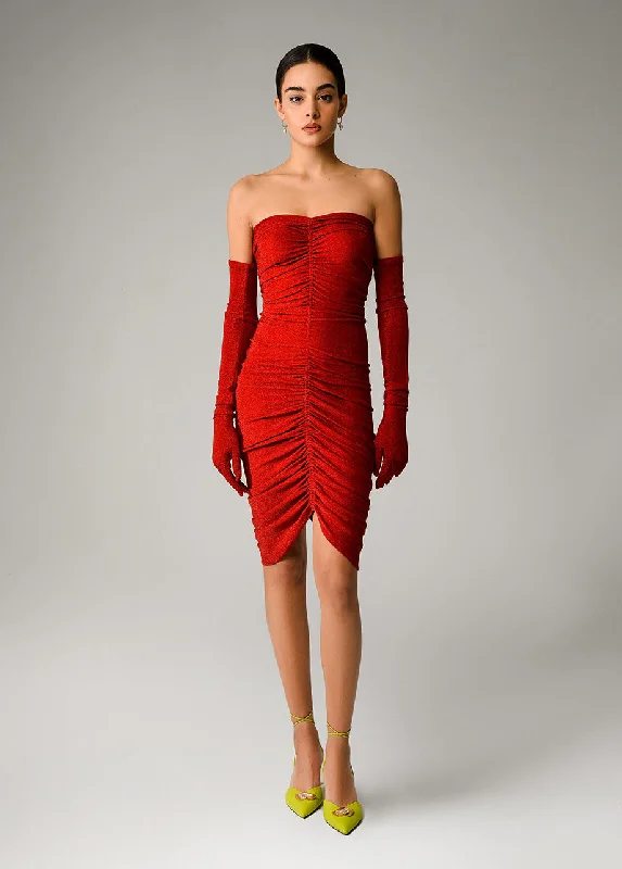 SPARKLY DRESS WITH GLOVES Tunics Travel practical