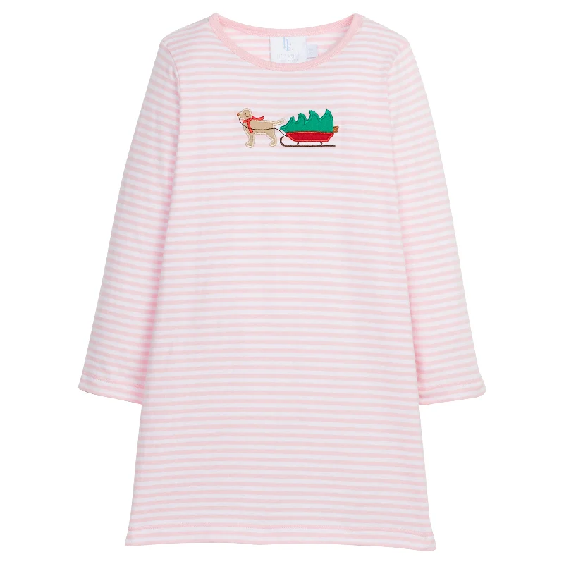 Applique T-Shirt Dress - Holiday Lab Knit Fabric Woven Fabric Fleece Fabric
