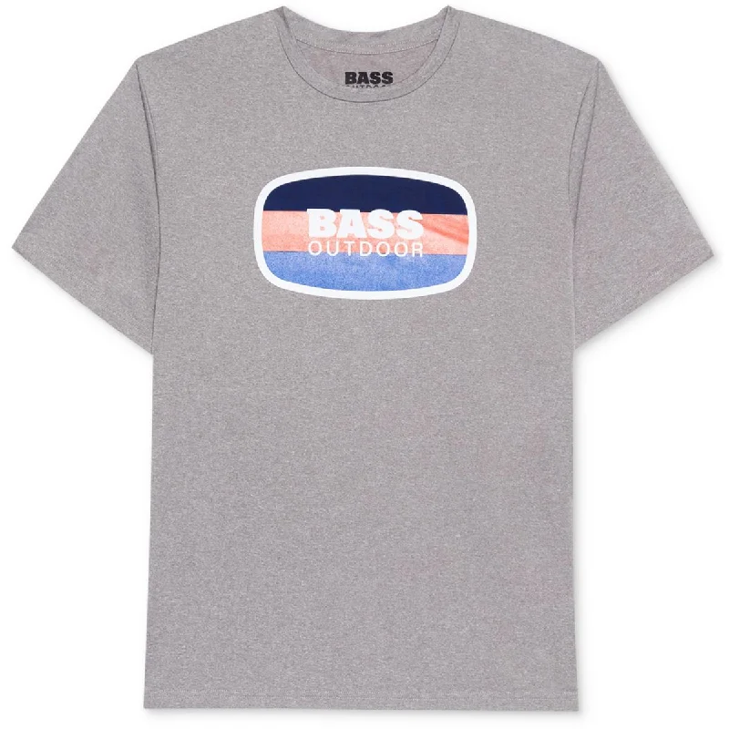 BASS OUTDOOR Mens Short Sleeve Crewneck Graphic T-Shirt Chenille Fabric Brocade Fabric Lace Fabric BASS OUTDOOR Mens Short Sleeve Crewneck Graphic T-Shirt Chenille Fabric Brocade Fabric Lace Fabric