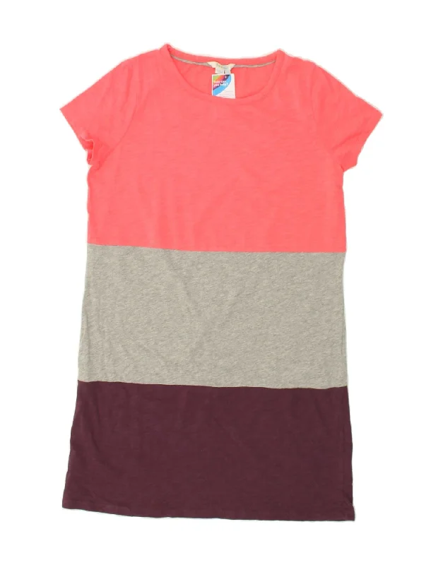 BODEN Womens T-Shirt Dress UK 14 Large Pink Colourblock Cotton Lace Blend Ribbed Blend Corduroy Blend BODEN Womens T-Shirt Dress UK 14 Large Pink Colourblock Cotton Lace Blend Ribbed Blend Corduroy Blend
