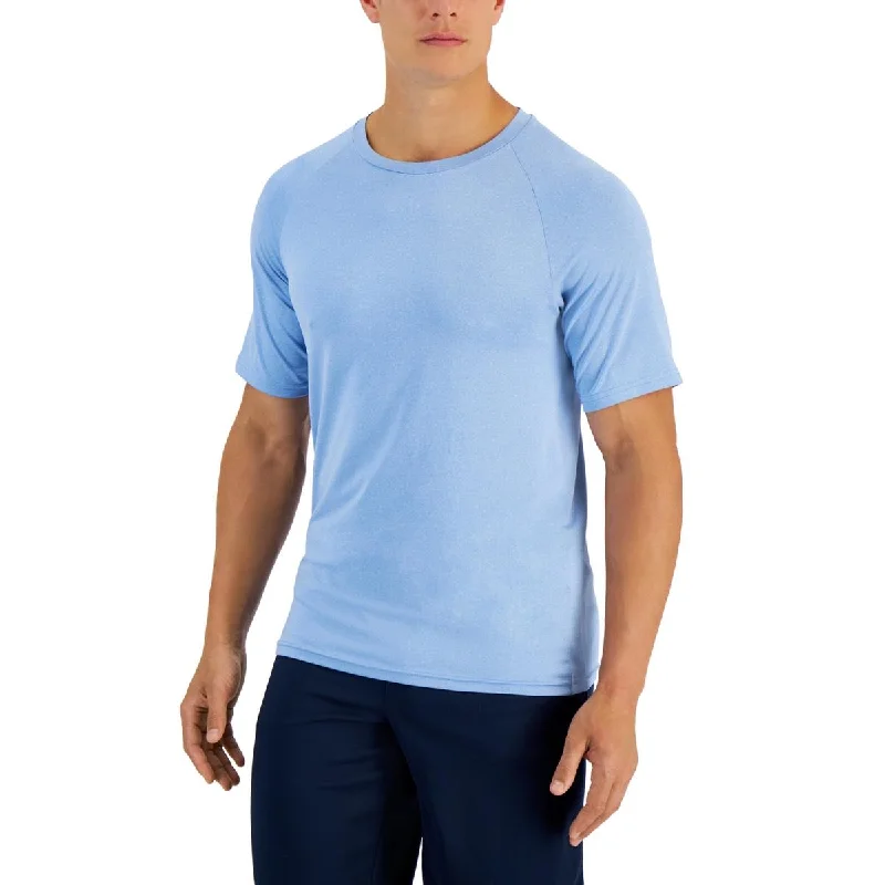Club Room Mens Crewneck Short Sleeve T-Shirt Silk Blend Satin Velvet