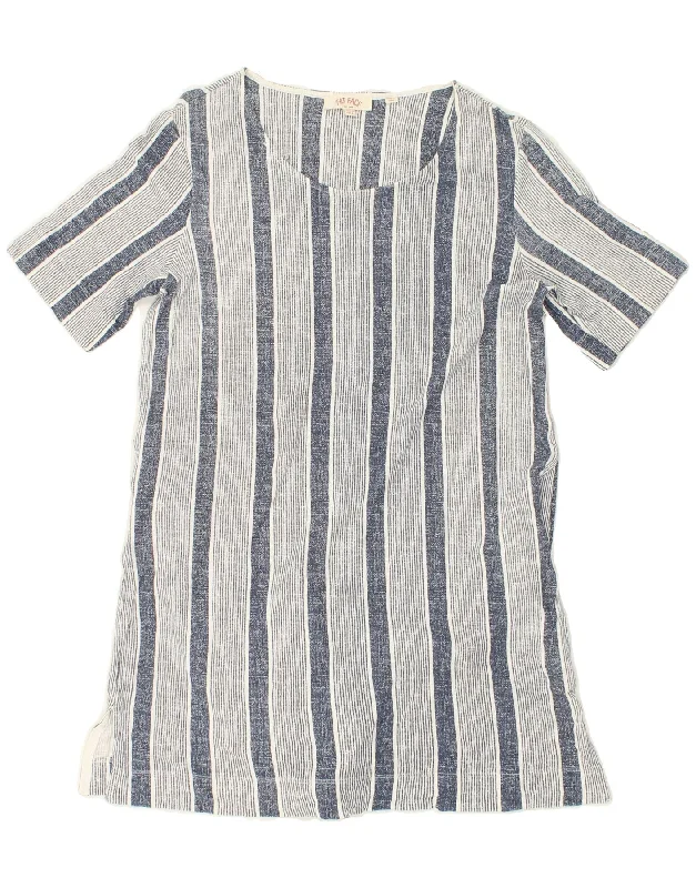 FAT FACE Womens T-Shirt Dress UK 10 Small Blue Striped Viscose Casual Formal Business FAT FACE Womens T-Shirt Dress UK 10 Small Blue Striped Viscose Casual Formal Business