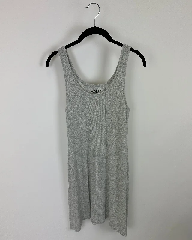 Grey T-Shirt Dress - Size 4-6 Anti-Pilling Machine Wash Handmade