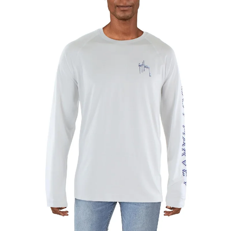 Guy Harvey Mens Moisture Wicking Logo T-Shirt Front Pockets Side Pockets Patch Pockets Guy Harvey Mens Moisture Wicking Logo T-Shirt Front Pockets Side Pockets Patch Pockets