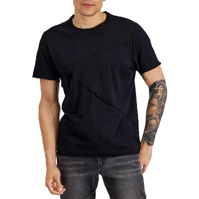 INC Mens Cotton Crewneck T-Shirt Plaid T-Shirt Polka Dot Checkered
