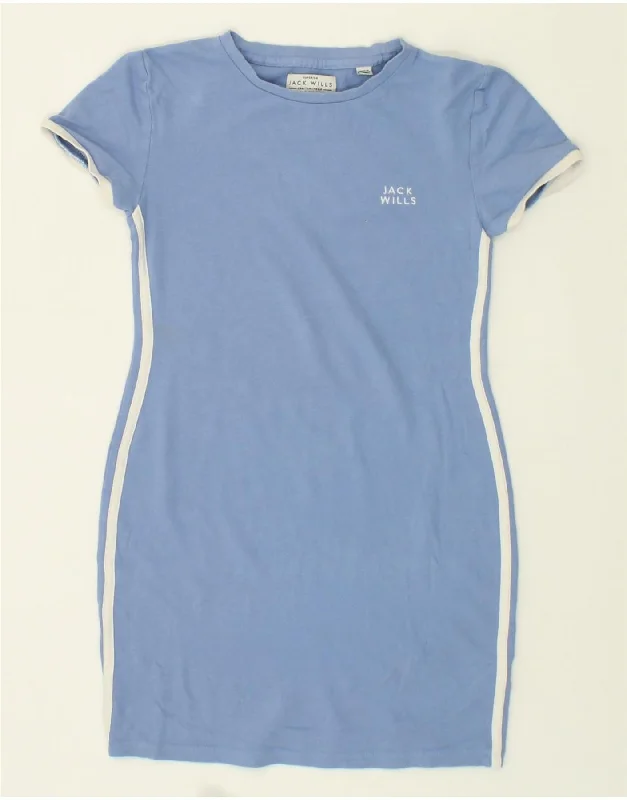 JACK WILLS Womens T-Shirt Dress UK 6 XS Blue Cotton Rayon Fabric Velvet Fabric Corduroy Fabric JACK WILLS Womens T-Shirt Dress UK 6 XS Blue Cotton Rayon Fabric Velvet Fabric Corduroy Fabric