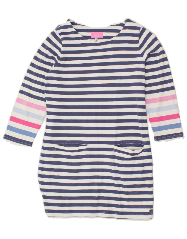 JOULES Womens 3/4 Sleeve T-Shirt Dress UK 8 Small Navy Blue Striped Cotton Jersey Fabric Tulle Fabric Batik Fabric JOULES Womens 3/4 Sleeve T-Shirt Dress UK 8 Small Navy Blue Striped Cotton Jersey Fabric Tulle Fabric Batik Fabric
