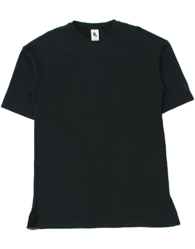 NIKE Womens T-Shirt Dress UK 14 Medium Black Cotton Front Pockets Side Pockets Patch Pockets NIKE Womens T-Shirt Dress UK 14 Medium Black Cotton Front Pockets Side Pockets Patch Pockets