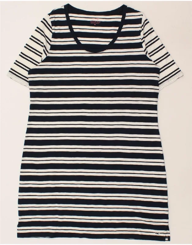 VINEYARD VINES Womens Short Sleeves T-Shirt Dress UK 18 XL Navy Blue Graphic Embroidered Appliqued VINEYARD VINES Womens Short Sleeves T-Shirt Dress UK 18 XL Navy Blue Graphic Embroidered Appliqued