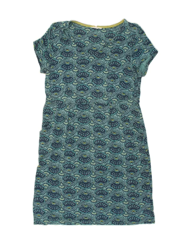 WHITE STUFF Womens Abstract Pattern T-Shirt Dress UK 14 Medium Blue Modern Contemporary Chic WHITE STUFF Womens Abstract Pattern T-Shirt Dress UK 14 Medium Blue Modern Contemporary Chic