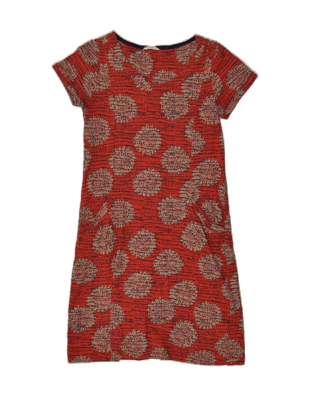 WHITE STUFF Womens T-Shirt Dress UK 8 Small Red Floral Cotton Oversized T-Shirt Spandex breathable WHITE STUFF Womens T-Shirt Dress UK 8 Small Red Floral Cotton Oversized T-Shirt Spandex breathable