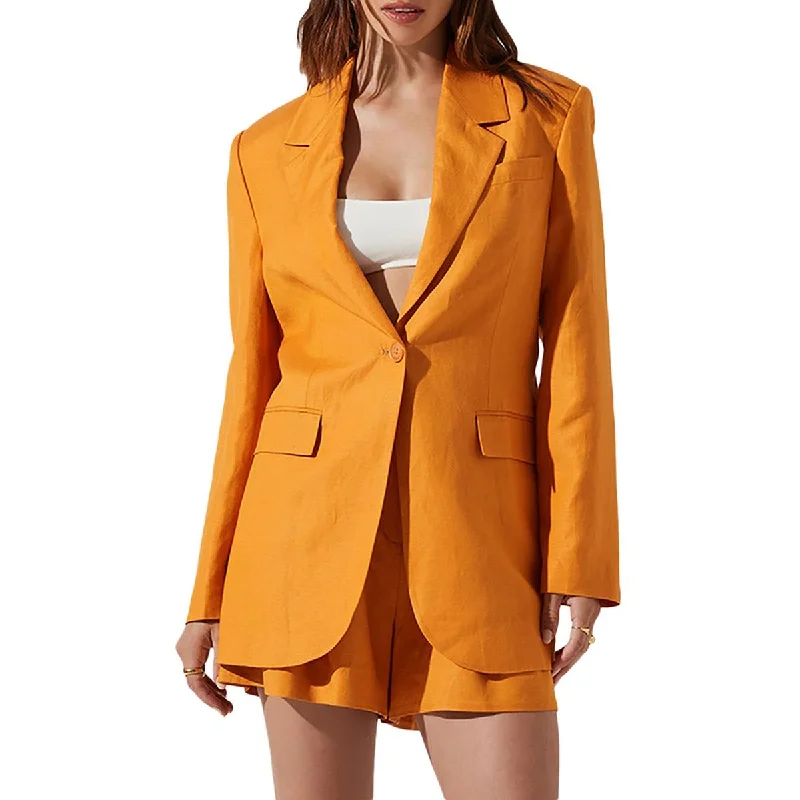 ASTR the Label Womens Suit Separate Business One-Button Blazer Women's Business Blazer
