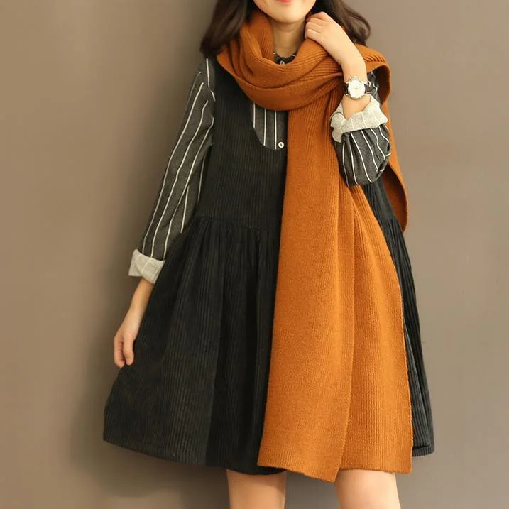 black casual Corduroy tank dress pullover sleeveless cotton dresses Short Sleeve Top black casual Corduroy tank dress pullover sleeveless cotton dresses Short Sleeve Top