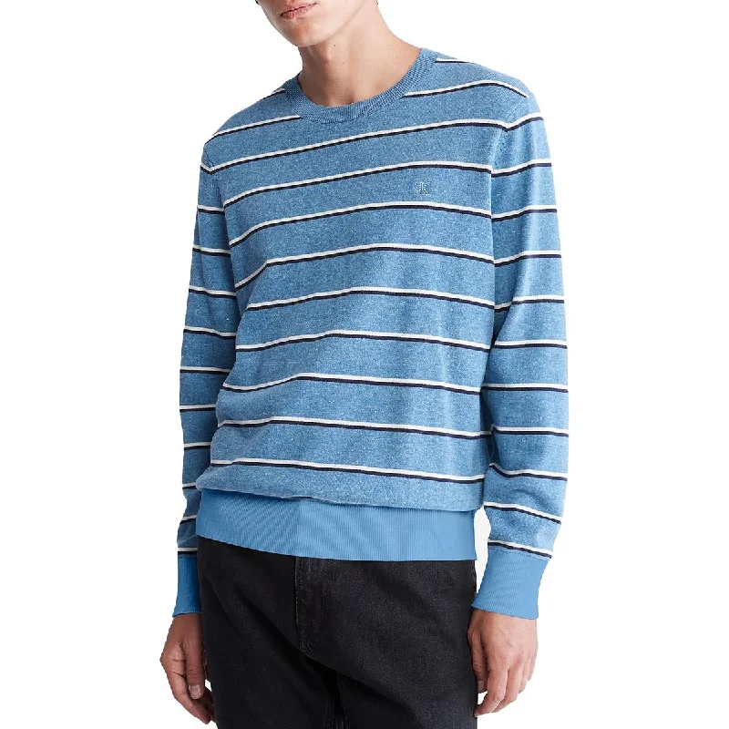 Calvin Klein Mens Supima Knit Cozy Pullover Sweater Slim Sleeve Pullover