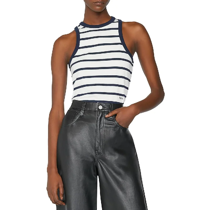 FRAME Womens Racerback Striped Pullover Top dolman Sleeve Top