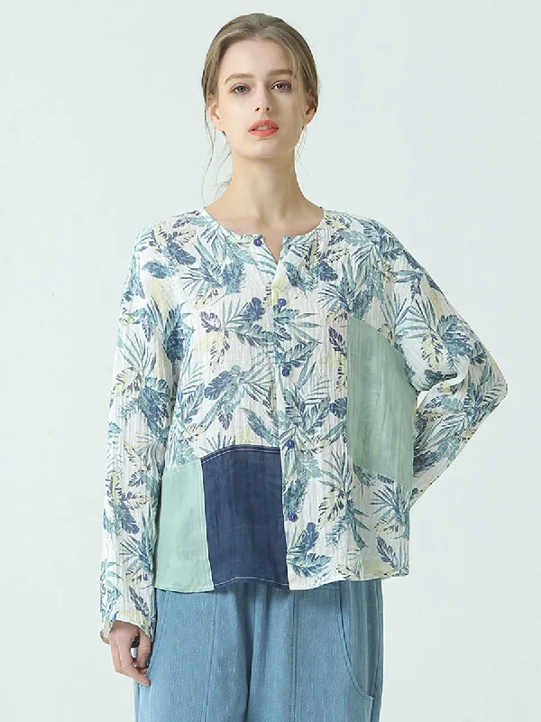 Plus Size Linen Women Prints Pullover Patchwork Loose T Shirt Turtleneck Warm Pullover Plus Size Linen Women Prints Pullover Patchwork Loose T Shirt Turtleneck Warm Pullover