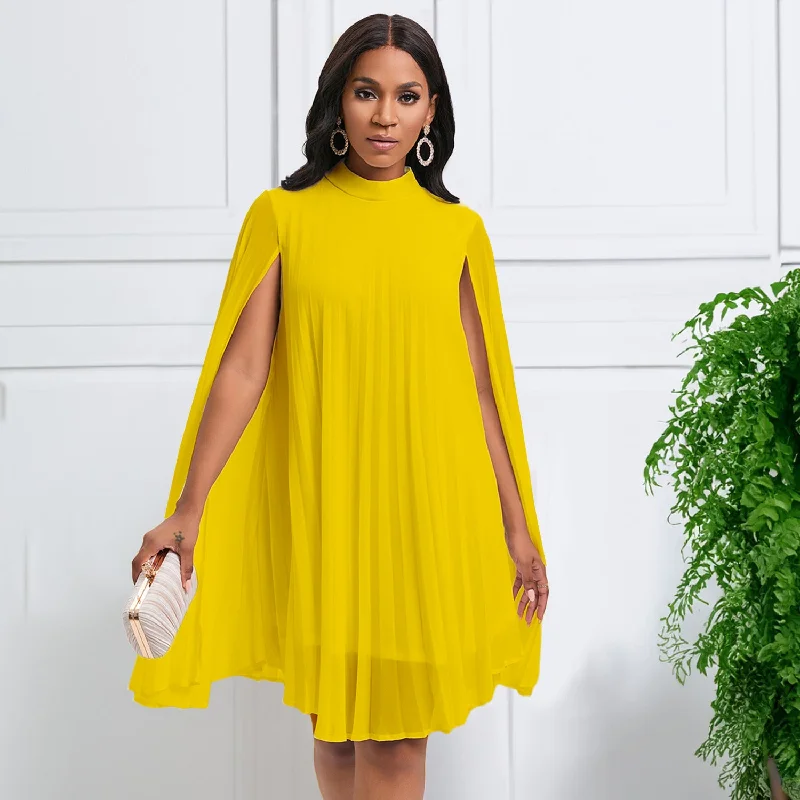NiDELL D400 Foreign Trade Women's Clothing . New Graceful and Fashionable Chiffon Pullover Cloak Batwing Sleeve Large Size Cross-Border Dress Deep Neck Pullover NiDELL D400 Foreign Trade Women's Clothing . New Graceful and Fashionable Chiffon Pullover Cloak Batwing Sleeve Large Size Cross-Border Dress Deep Neck Pullover