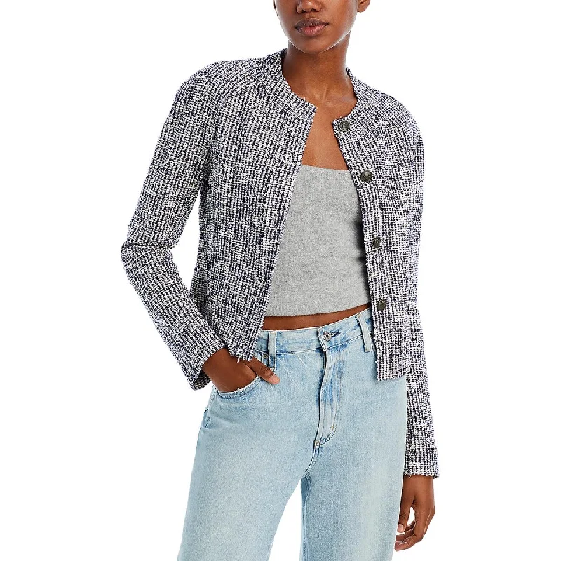 Rag & Bone Womens Textured Collarless Blazer Women's Print Jacket