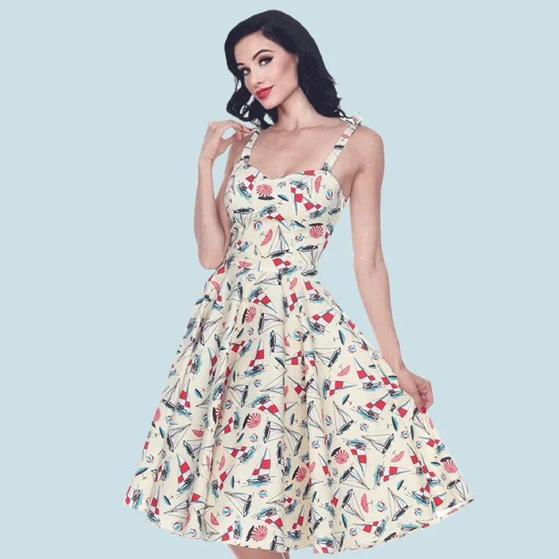 Albuquerque Dress in Sailboat Print ~Was $89