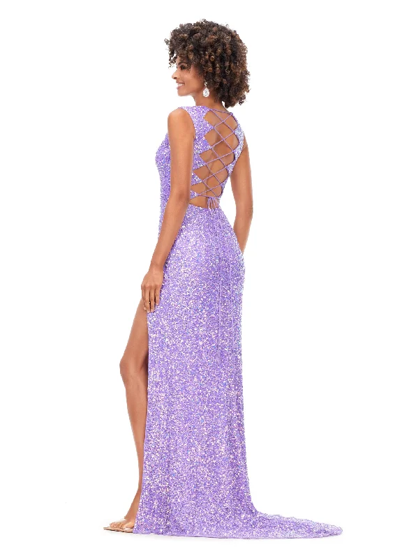 Ashley Lauren 11373 Lace Up Back Fully Beaded Prom Dress Corset Evening Gown Long Prom