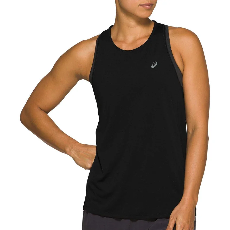 Asics Race Womens Running Vest Tank Top - Black fitness tank top