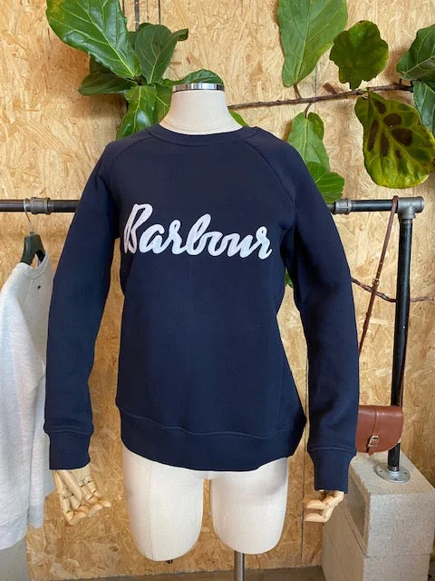 Barbour WOMEN'S Otterburn Sweatshirt 2 Colors Hoodie with Hem Drawcord Adjustable Customizable Barbour WOMEN'S Otterburn Sweatshirt 2 Colors Hoodie with Hem Drawcord Adjustable Customizable