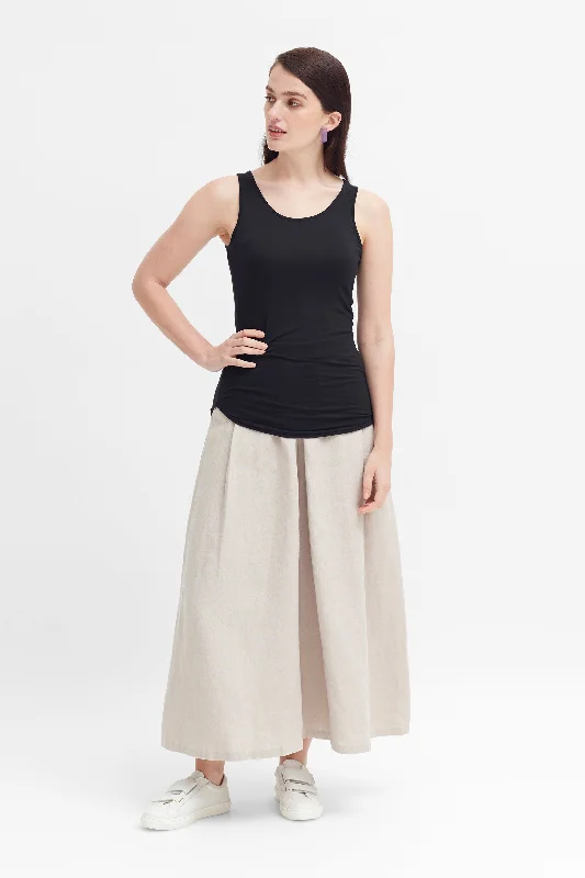 Basic Stretch Tank Top navy tank top