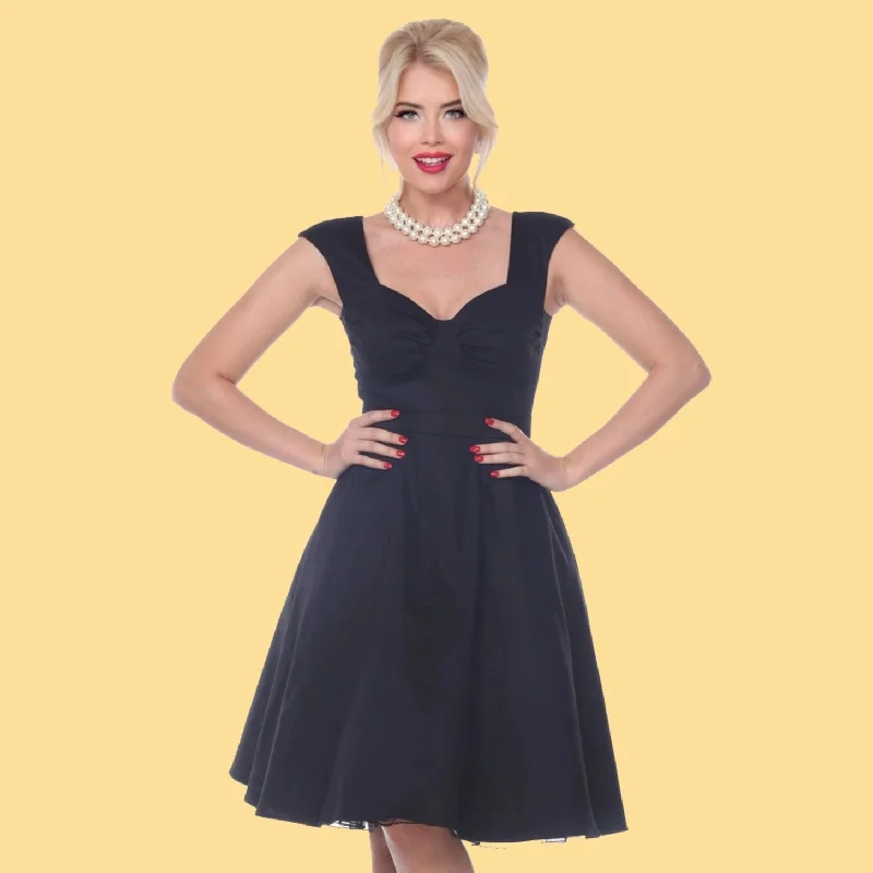 Bettie on Holiday Dress Black Size Large ~Was $89
