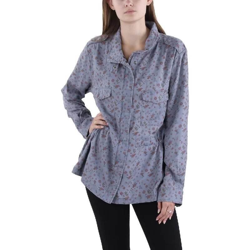 Billy T Womens Jacket Zipper Button-Down Top Toggled Jacket Drawstring Jacket Belted Jacket Billy T Womens Jacket Zipper Button-Down Top Toggled Jacket Drawstring Jacket Belted Jacket