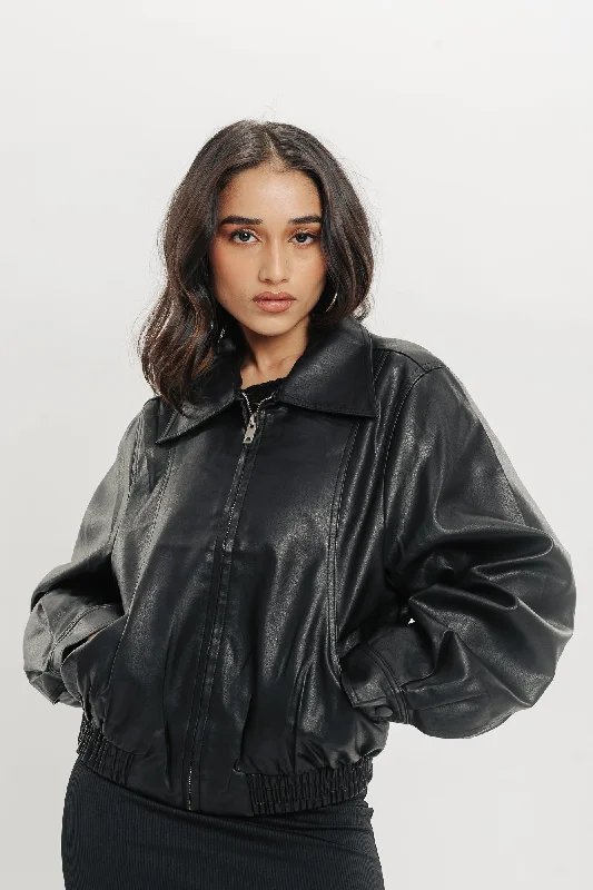 Black Leather Jacket Mesh Jacket Canvas Jacket Denim Jacket