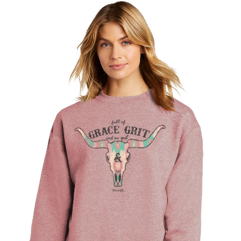 Blessed Girl Womens Sweatshirt Grace & Grit Hooded Sweatshirt Casual Wear Street Style Blessed Girl Womens Sweatshirt Grace & Grit Hooded Sweatshirt Casual Wear Street Style