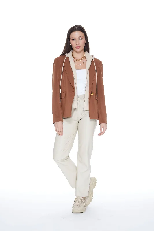 Blue Revival HelenDouble Breasted Blazer - Toffee Women's Advanced Suit