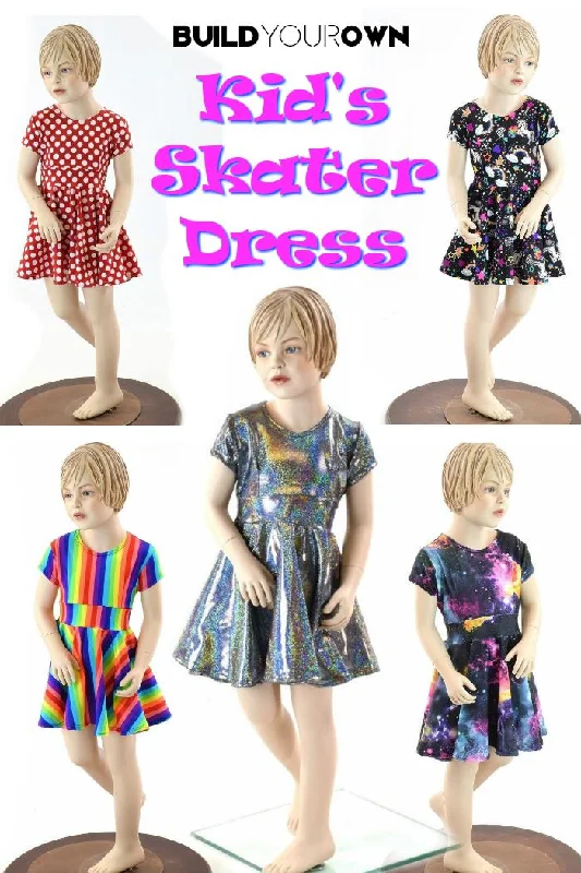 Build Your Own Kid's Cap Sleeve Skater Dress